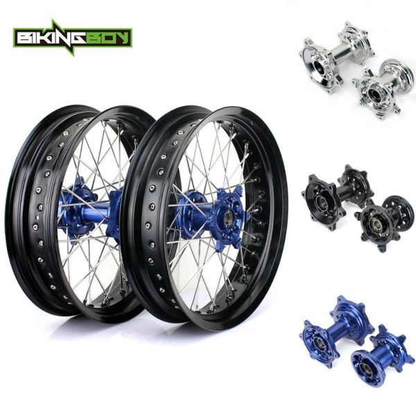

bikingboy 3.5/4.25 17" front rear wheels rims hubs sets for yz 250 450 f 2009 2010 2011 2012 13 14 15 2020 2020