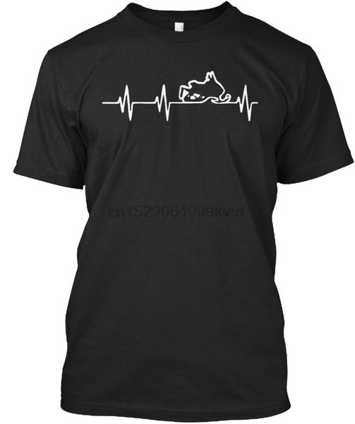 

new fashion t shirt graphic letter t shirt men casual cotton short sleeve heartbeat snowmobile stylisches cool tee shirts