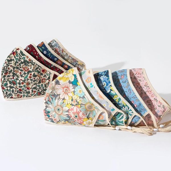 

adjustable earloop dust face masks ventilation flower mascarilla washable sunscreen respirators men and women new arrival 3 7qy e2