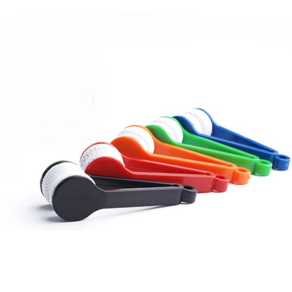 

sunglasses frames dual head random color portable home mini wipe microfiber tool multifunction glasses cleaner, Silver