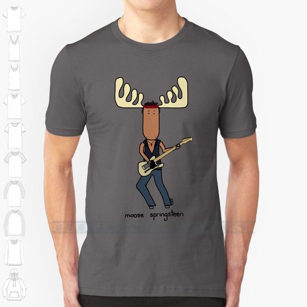 

moose springsteen custom design print for men women cotton new cool tee t shirt big size 6xl moose springsteen