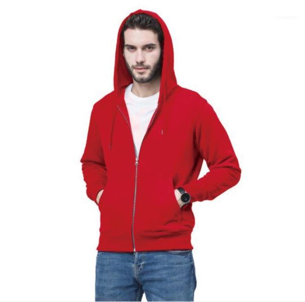 

sweatshirts pure color long sleeve cardigan mens designer hoodies cardigan fashion solid color hooded zipper, Black