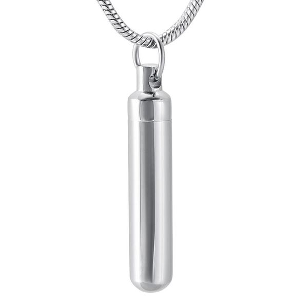 

chains ijd9873 stainless steel polish shape pendant engraveing cremation memorial for ashes urn keepsake souvenir jewelry, Silver