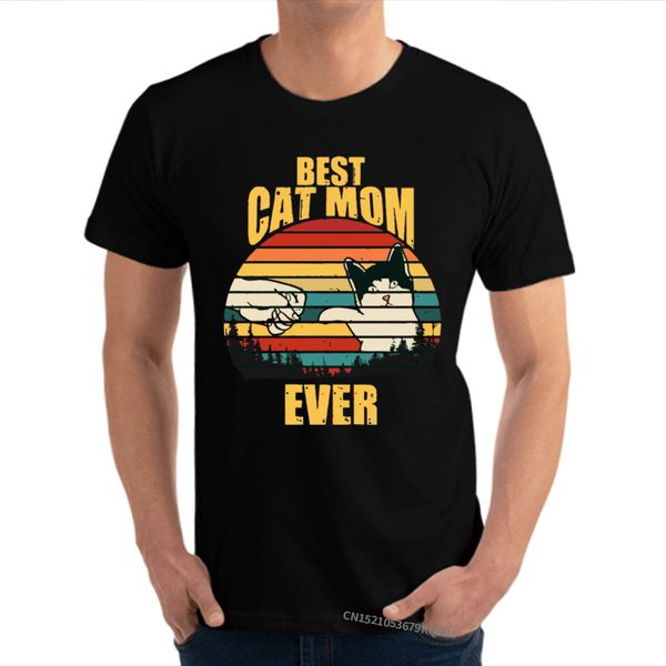 

fashion normal tshirts cat mom crewneck 100% cotton mens t shirt thanksgiving day normal tees ing