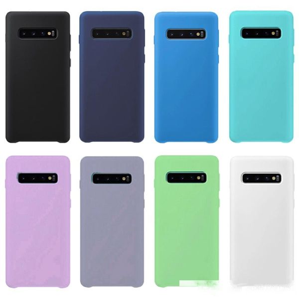 

have logo original scratchproof liquid silicone case for samsung s20 ultra s10 s9 s8 plus note 9 8 s7 edge defender phone case