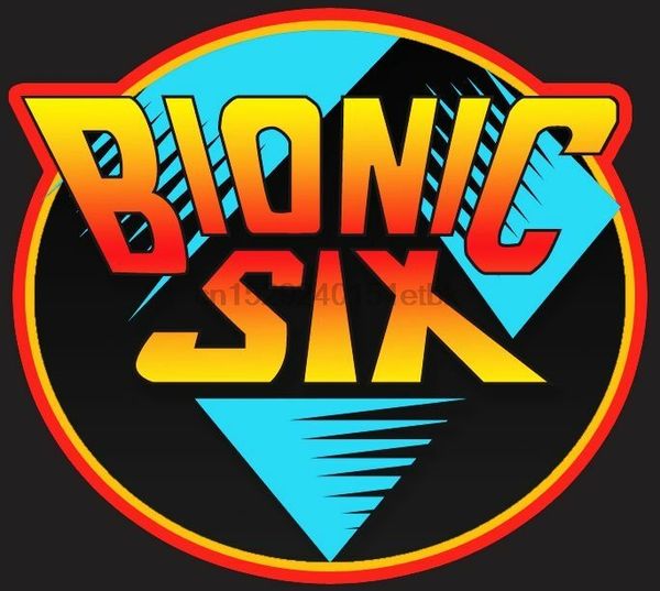 

80 cartoon classic bionic 6 six logo custom tee any size any color ljn