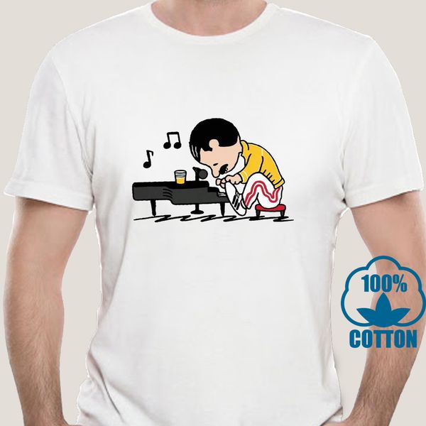 

2408a queenuts queen freddie mercury in the style of peanuts men t-shirt grey s-5xl