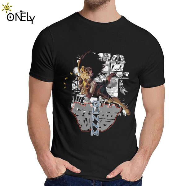 

gally alita t-shirt battle angel gunnm comic t shirt casual o-neck graphic print for men pure cotton s-6xl plus size tee shirt