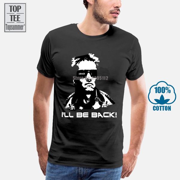 

terminator men's я вернусь футболка большой черный