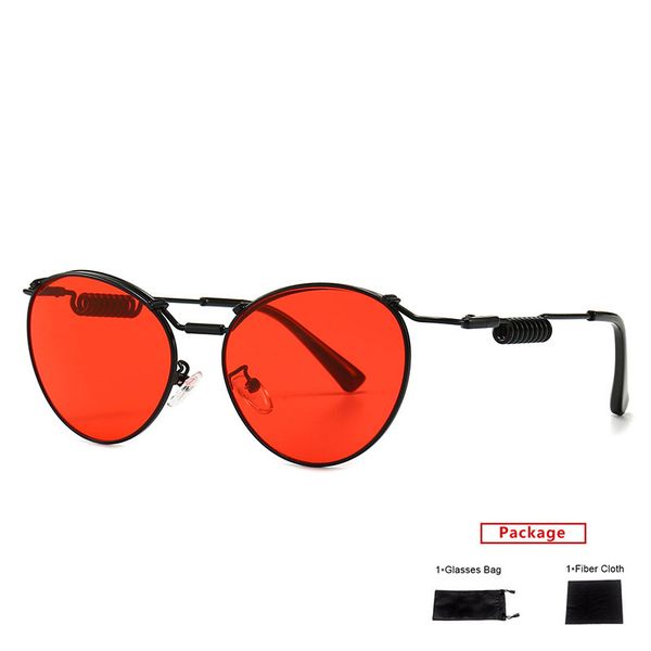 

mimiyou steampunk sunglasses men spring leg classic retro fashion sunglasses women sun glasses brand uv400 eyeglasses shades, White;black