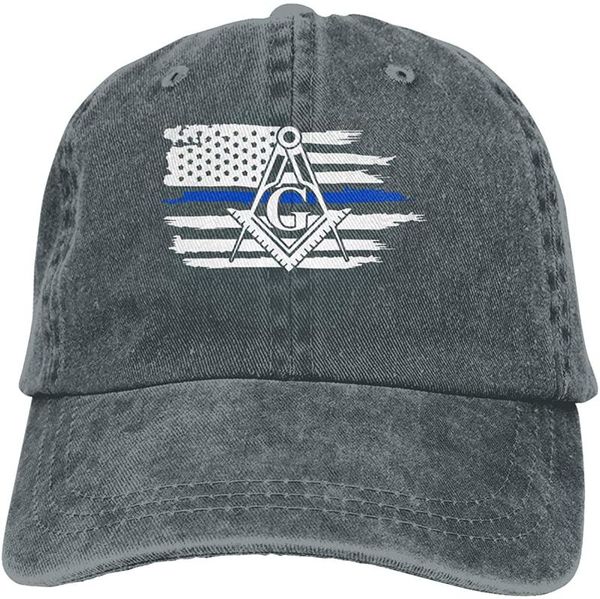 

ball caps thin blue line mason masonic american flag soft casquette cap vintage adjustable baseball, Blue;gray