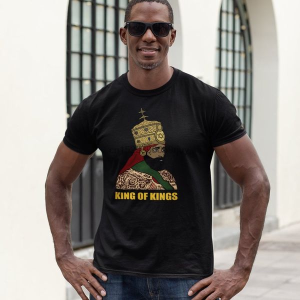 

эфиопский король rastafari рубашка лев иуда император эфиопии флаг ямайки раста king of kings с коротким рукавом мужская майка