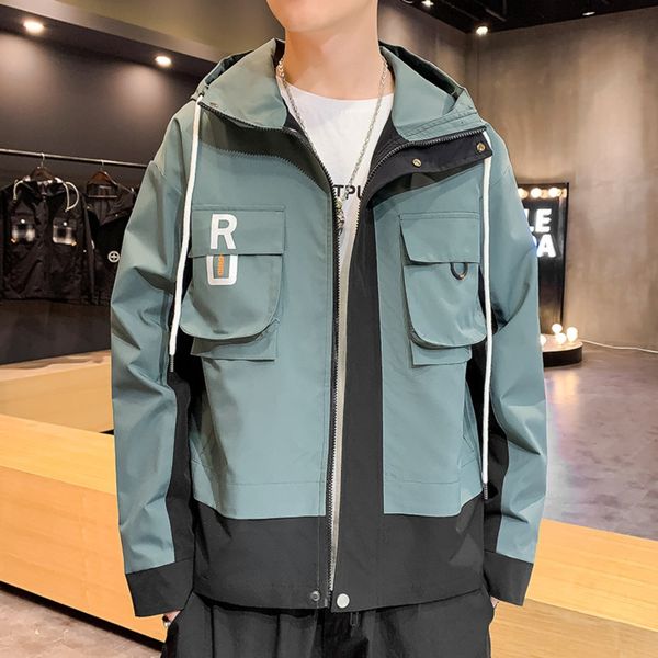 

2020 autumn men's new trendy korean casual all-match functional 2020 autumn men's new trendy korean style casual all-match jacket, Blue
