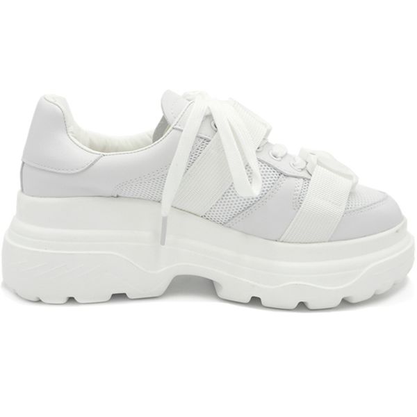

platform sneakers women 2020 fashion chunky walking women's dad trainers woman shoes plus size 42, Black