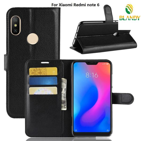 

for xiaomi redmi note 6 6x a2 pocophone f1 litchi lychee wallet leather tpu phone cover case for xiaomi redmi note 5a y1 lite 5x a1 6