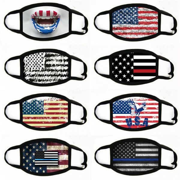 

cycling masks motorcycle scarves headscarf face mask outdoor us flag printing cycling headband zza2166#857, Black