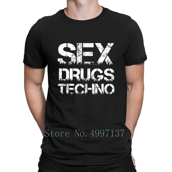 

techno funny t shirt designing comfortable fit normal summer style novelty cotton round collar shirt