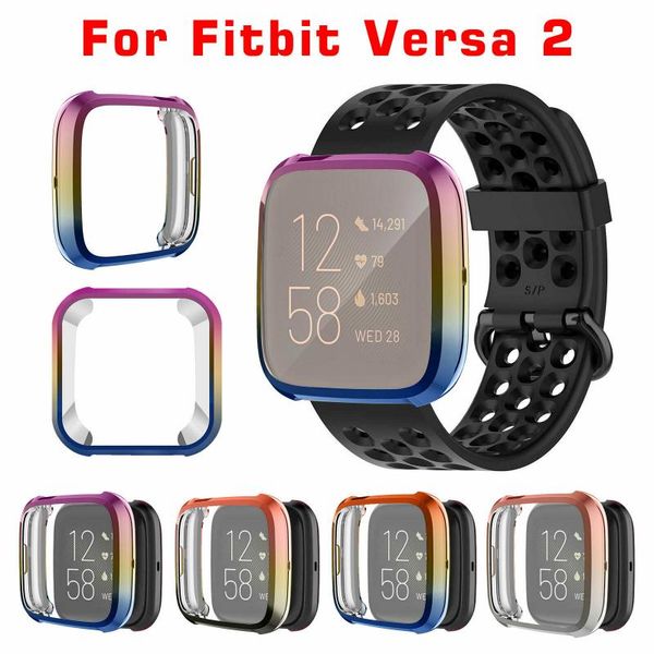 

tpu case for fitbit versa 2 protective case for electroplated watch protective case for fitbit versa 2 watch smart accessories
