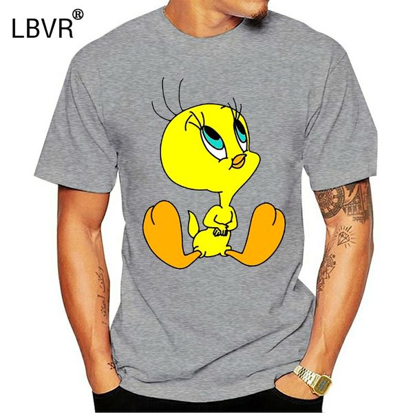 

looney tunes tweety sitting men's t-shirt - yellow