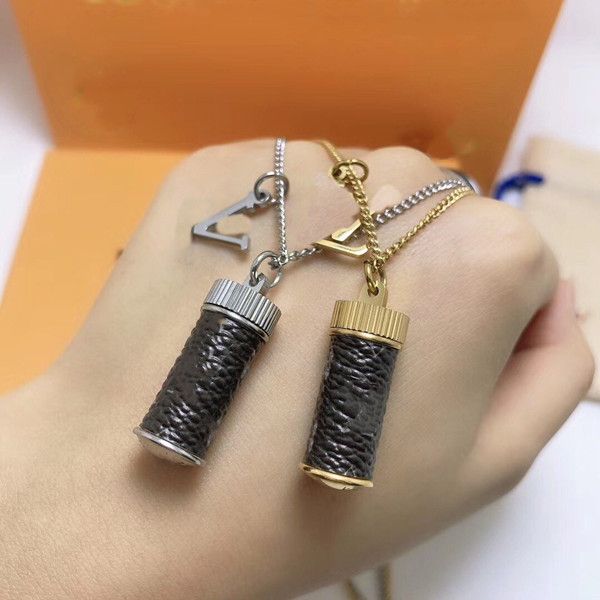 

selling perfume bottle necklace couple necklace 2 color golden long necklace fashion jewelry supply wholesale, Silver