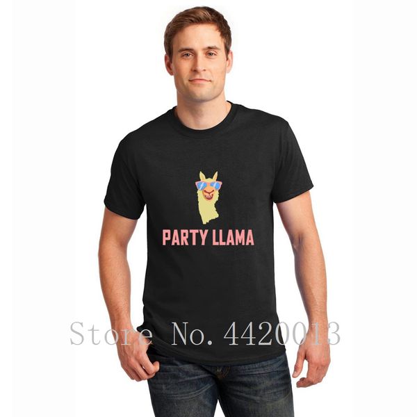 

designing cotton plus size 3xl party llama streetwear sunlight funny summer style formal hiphop t shirt men