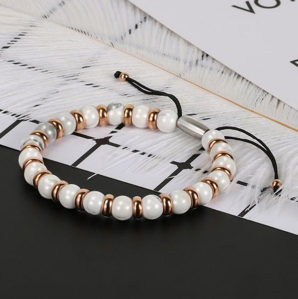

bofee yoga beaded stone bracelet hand chain chakra homme armband pulsera jewelry gift sister lover friend couple fashion present, Black