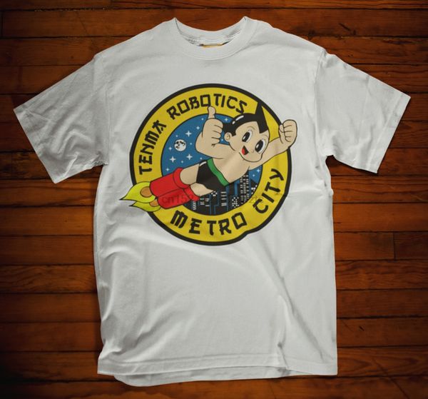 

robot boy t-shirt 80s 90s cartoon metro city tenma robotics tee japan manga(2
