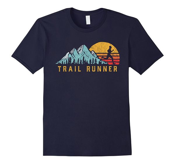 

2019 new summer casual tee shirt trail runner - ретро стиль vintage виражи t-shirt