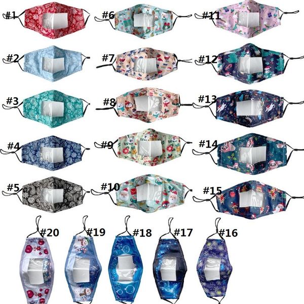 

visible lip reading face mask 2020 christmas halloween masks bandana cartoon facemask mouth cover clear shield with individual pack d92402, Blue