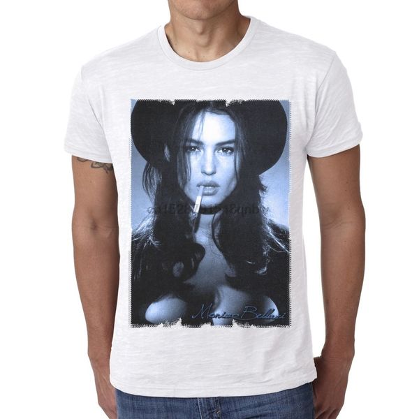 

monica bellucci h blue men t shirt celebrity star