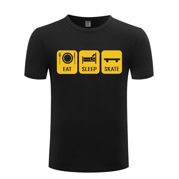 

eat sleep skate parkour skater funny mens men t shirt tshirt 2018 new short sleeve o neck cotton casual t-shirt tee