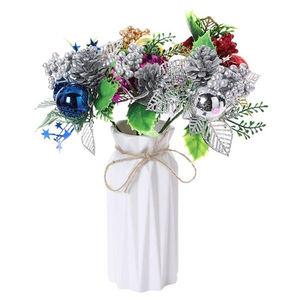 

10pcs artificial fruit branches lifelike christmas decoration p prop party tree ornament festival fake stems wedding home