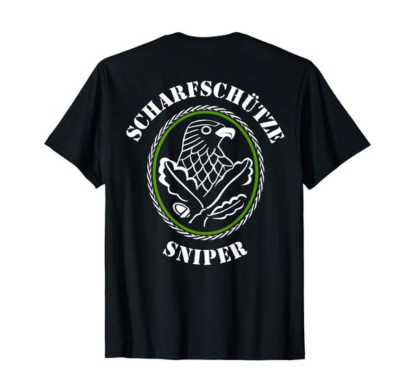 

german army sniper t-shirt double side men's new arrival summer short sleeve leisure fashion funny t shirts for men