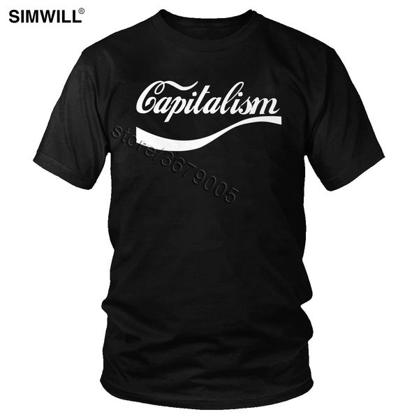 

enjoy capitalism t-shirt men's retro short sleeved cotton t shirt round neck funny humour saying tees designer words summer tee