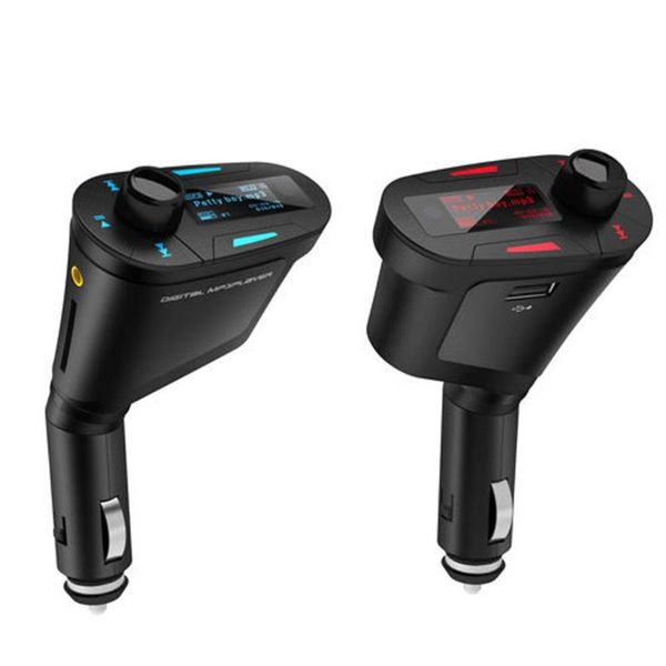 

car kit mp3 music player fm transmitter modulator radio adapter+usb sd mmc u-disk