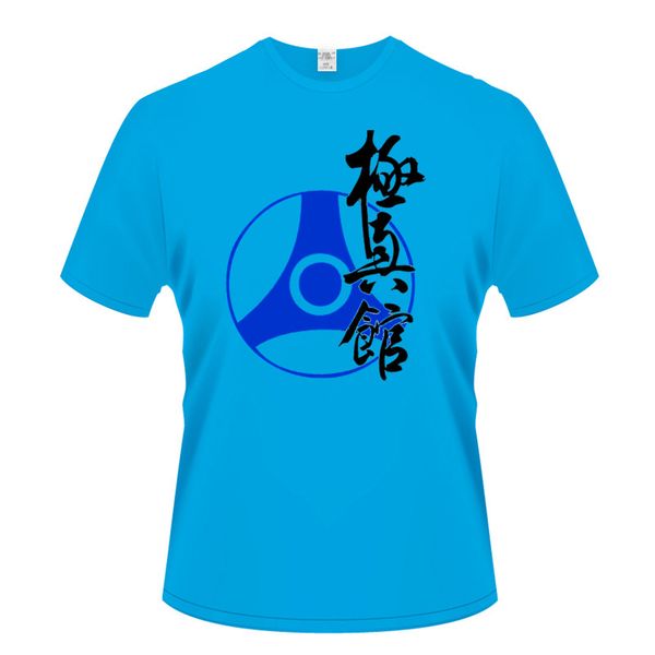 

2020 summer t shirt men's kyokushinkan karate short-sleeved cotton t-shirt men bottoming shirt solid color casual clothes tees