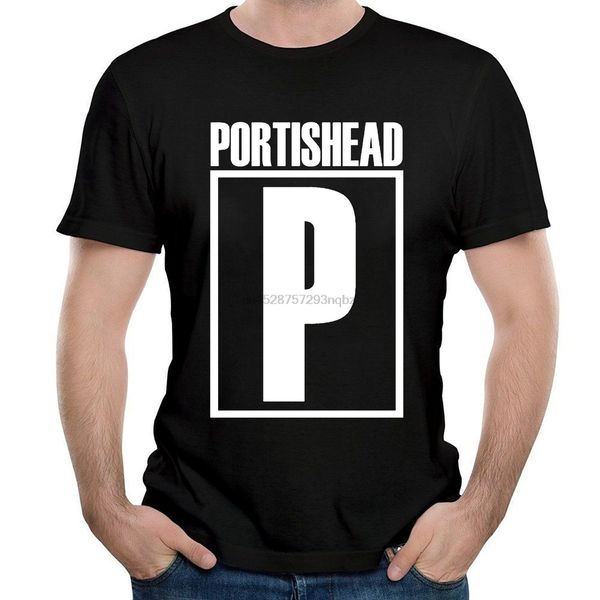 

men's portishead logo t shirts black