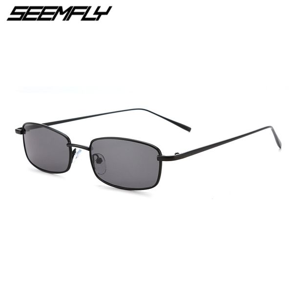 

seemfly 2020 small sunglasses women men trendy vintage brand designer square ocean lens sun glasses female eyewear uv400 shades, White;black