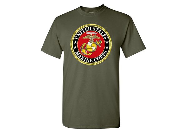 

2019 new cool tee shirt usmc logo t-shirt united states marine emblem fashion cotton t-shirt