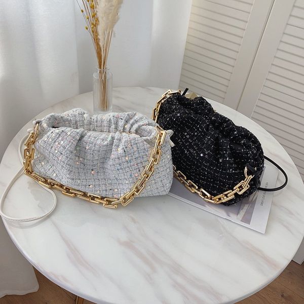

new purses and handbags luxury designer fashion bags for women 2020 shoulder bag crossbody bag with chain pleated