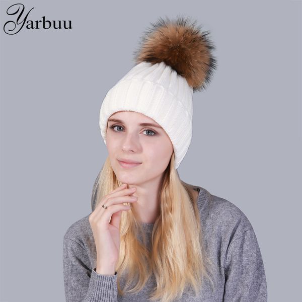

yarbuu] skullies зимняя шапки для женщин девушки «s шляпы реальной бейсболку п poms вязаных шапочек шапка толстых женские оптом, Blue;gray