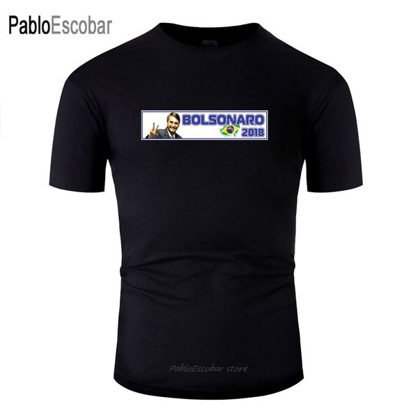

cool bolsonaro tshirt jair bolsonaro presidente brasil men's tee shirt woman black tshirt clothes short sleeve hiphop