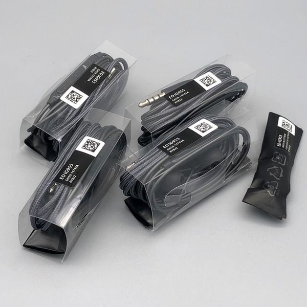 

200pcs/lot super bass headset in ear headphones earphone with remote mic for 3.5mm plug s10 s8 s9 plus