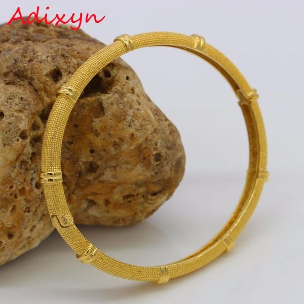 

adixyn ellipse dubai bangles for women girls gold color ethiopian/african/arab bracelet/bangle gifts n01209, Black