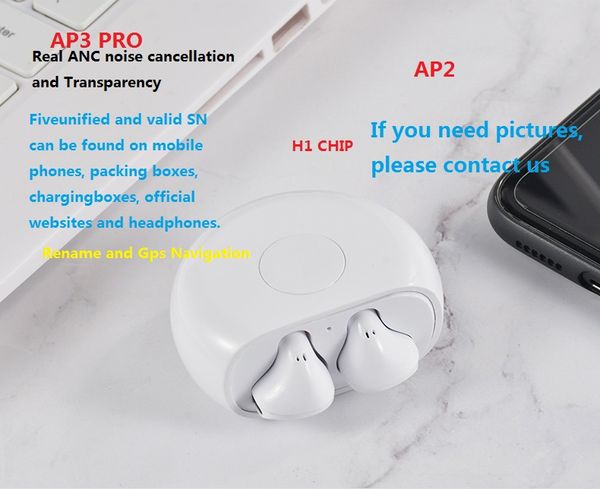 

ap3 anc noise cancellation transparency tws bluetooth earphone valid sn optical sensor metal hinge pods ap2 pro 3nd