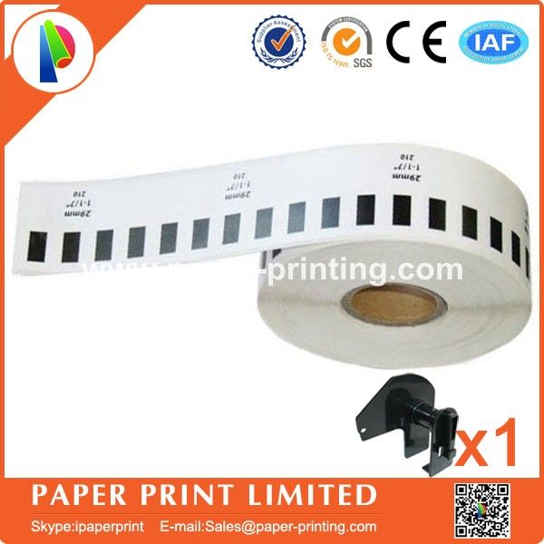 

5 refill rolls compatible dk-22210 label 29mm*30.48m continuous compatible for brother label printer white paper dk22210 dk-2210
