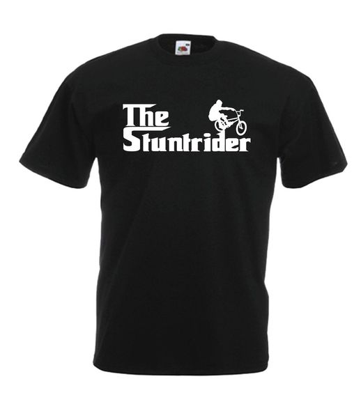 

stunt rider bmx bike funny xmas birthday gift idea t shirt 2019 man's designer brand new short-sleeve cotton print t shirt