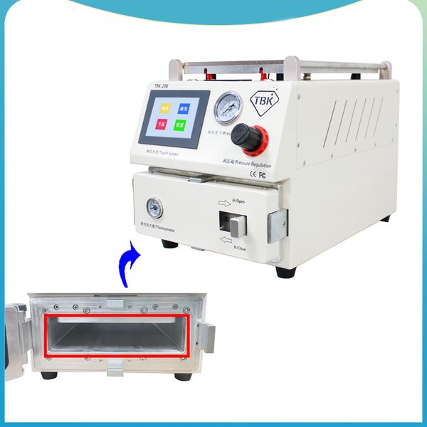 

high efficiency mobile phone lcd glass separate laminating and bubble remover machine lcd edge repair with molds tbk 208