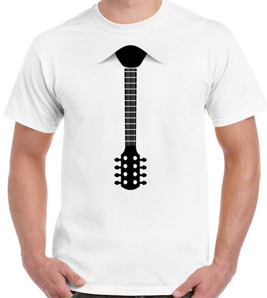 

guitar tie - mens funny t-shirt electric acoustic bass short-sleeved tee shirt