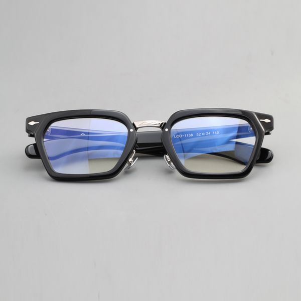 

vazrobe vintage eyeglasses frames male polygon glasses men black tortoise spectacles for prescription myopia diopter